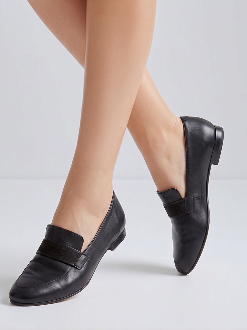 Paul Green Women’s Nappa Soft Leather Slip-ons, Black, 9